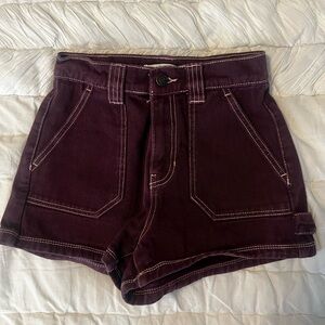 PacSun Purple Cargo Jean Shorts